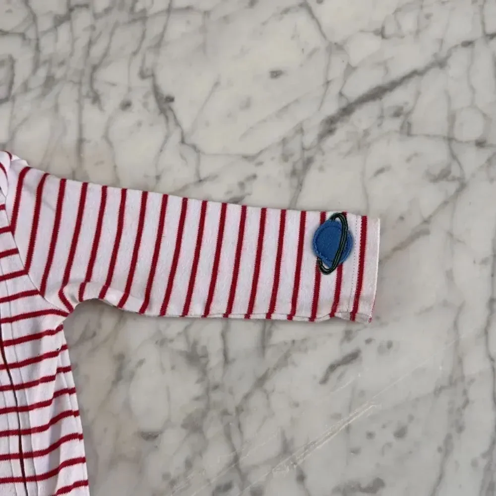 Joules Winfield Romper Rocket Planet Sz 6-9 Mo